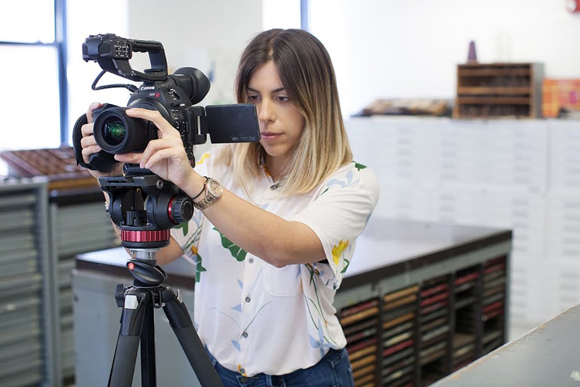 Photo of Rocio Delaloye, RISD Museum's first Digital Media Fellow