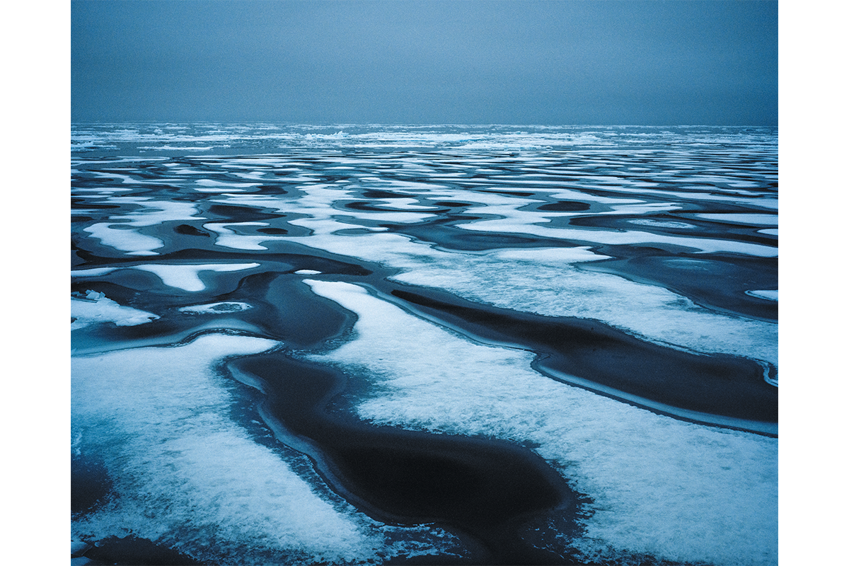 Sea ice near Resolute Bay, Nunavut, in September 2014.