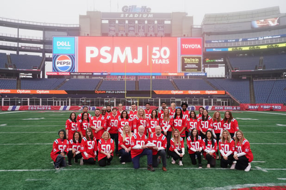 Group Photo at Gillette Stadium