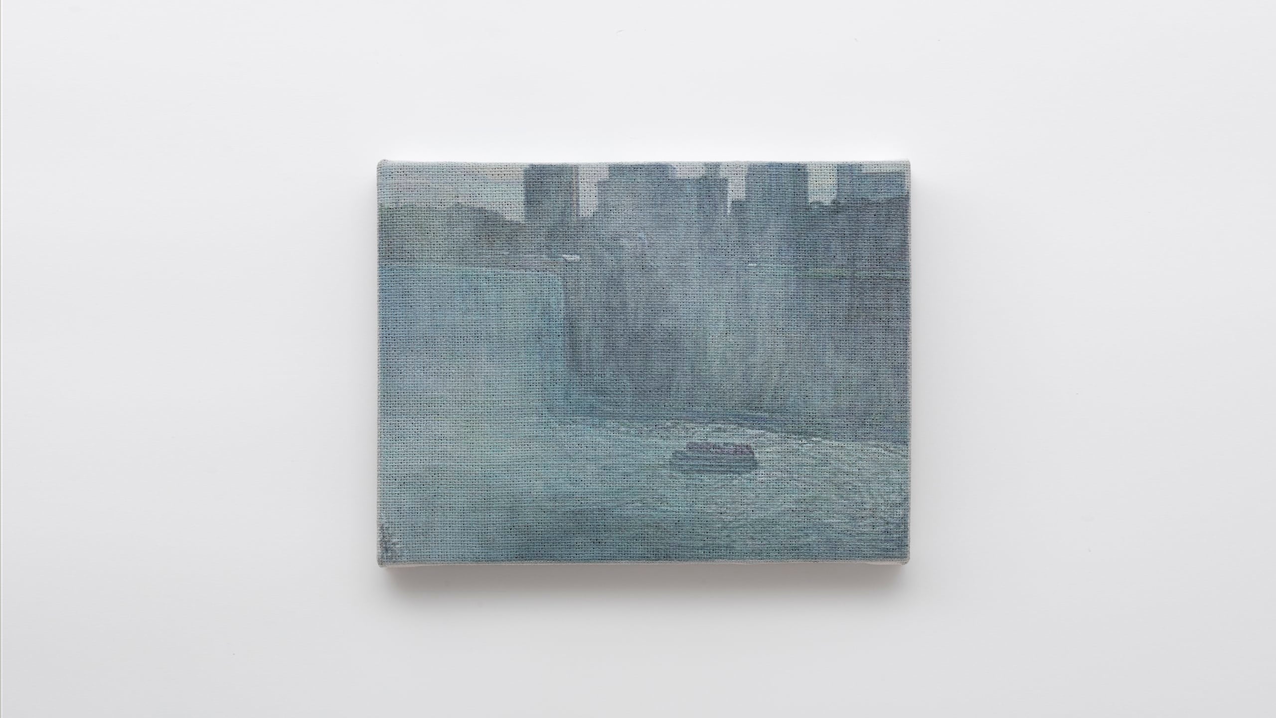 Jennifer J. Lee, Niagara, 2024 oil on jute 9 x 12 inches, 28.86 x 30.48 cm.