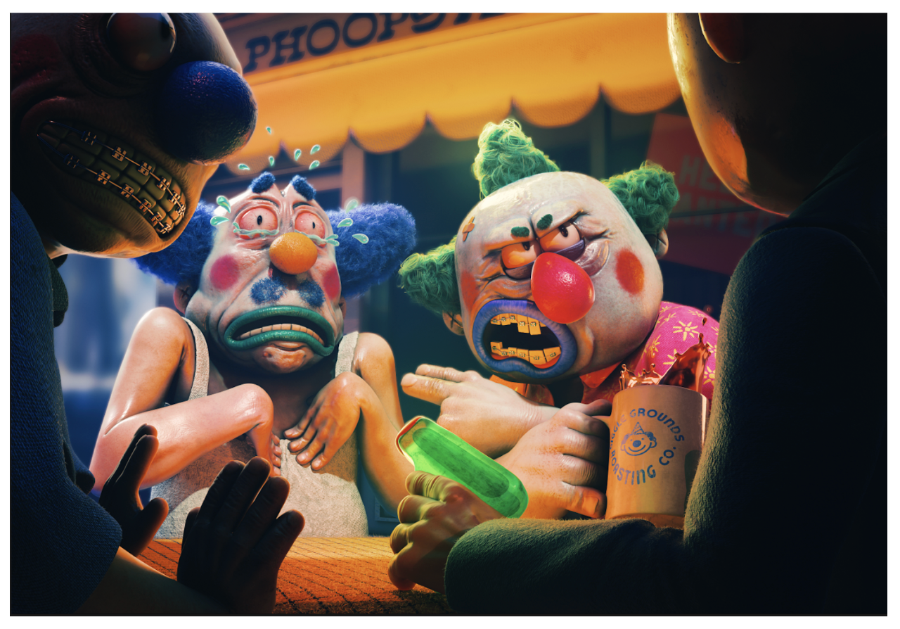 "Funny Business" Digital 3D 16 x 10.92 inches | 4800px x 3276px