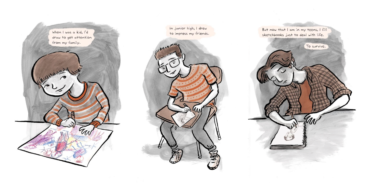 Hey, Kiddo Triptych