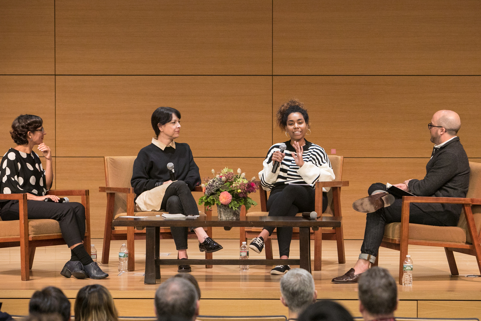 Photo of a panel presentation at RISD Weekend 2018