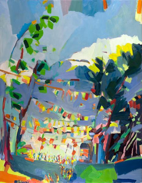 Image of a painting titled Dance at the Picnic Grounds, Namo Buddha, Nepal
