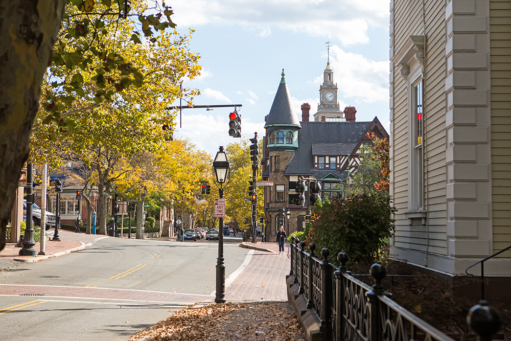 View of RISD campus from Benefit Street.