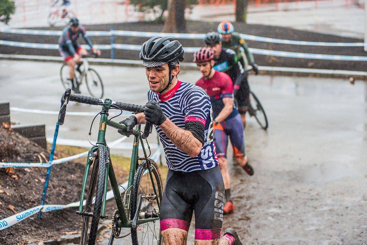 Photo of Marcus Peabody with his bicycle.
