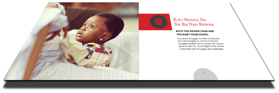 Photo of a spread of the inside of a book with a picture of a child in it. 