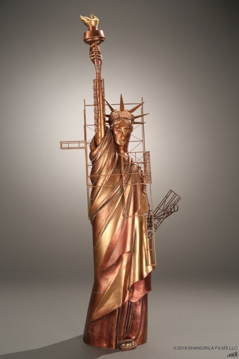 Statue of sculpted liberty set element.