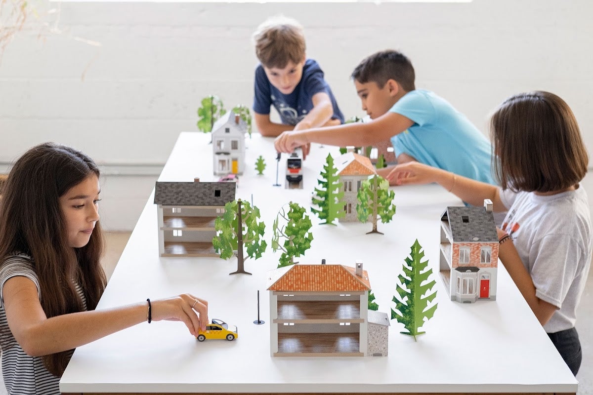 The elaborate paper cities Anther Kiley MFA 13 GD built as a child inspired him to create Cardkits.
