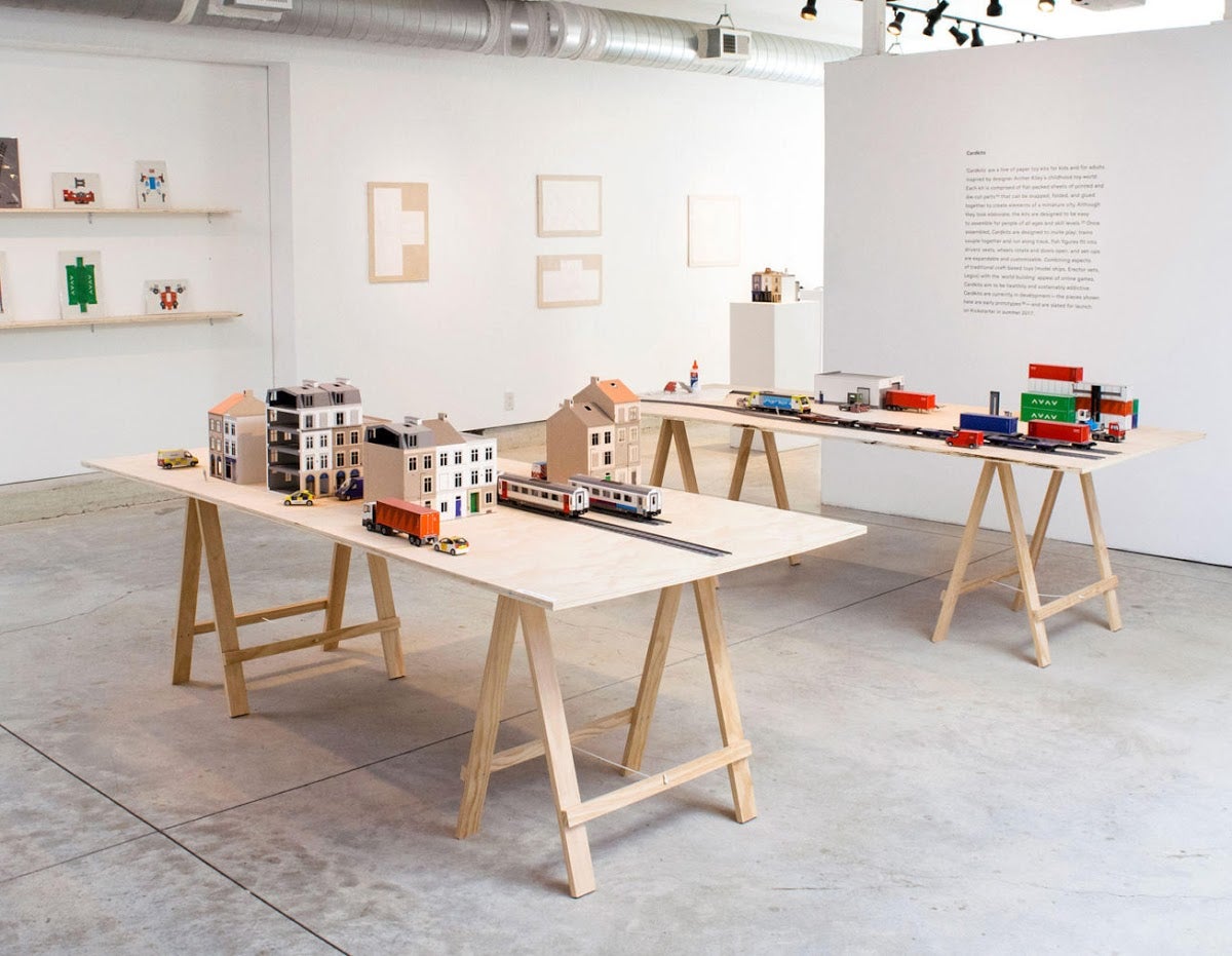 A design exhibition being dispplayed.