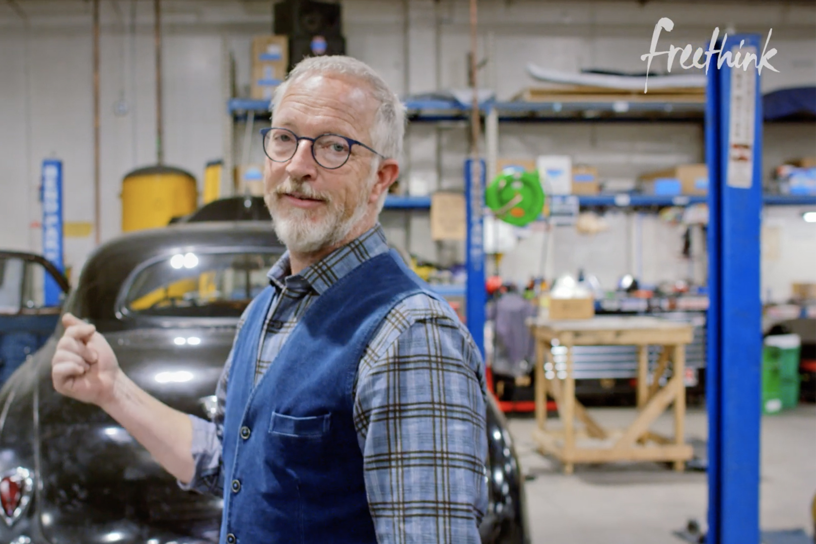 Jonathan Ward in his shop just north of Los Angeles.