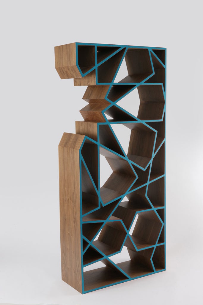Star Shelf used as a shelf or room divider.