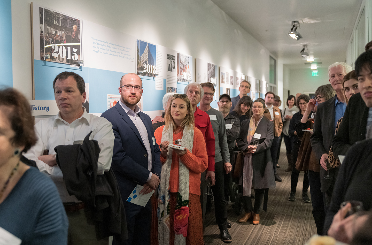 Belluschi Building History Corridor at Pacific Northwest College of Art.