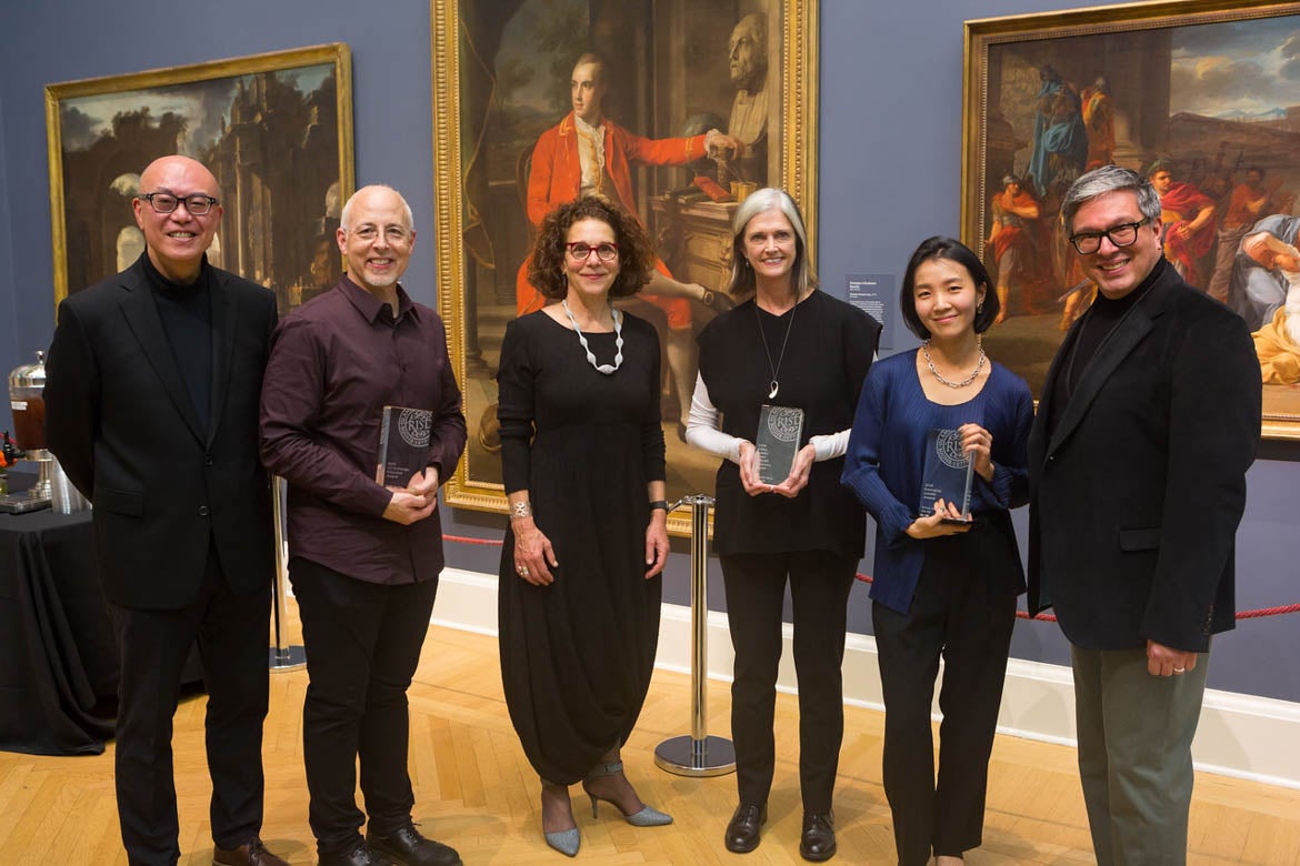 2019 RISD Alumni Award Winners with Donald Choi and Rosanne Somerson