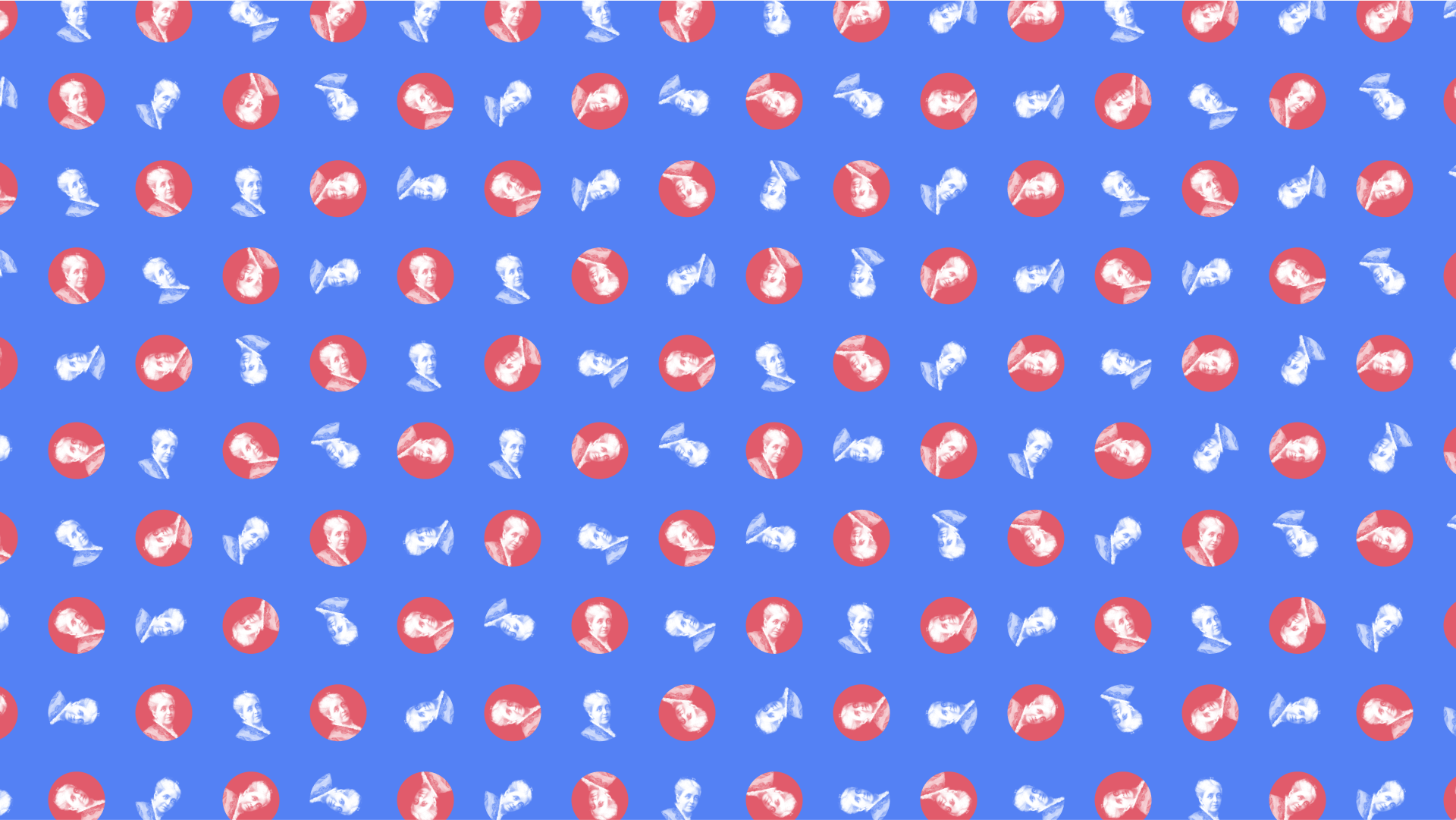 Zoom image - blue + red helens