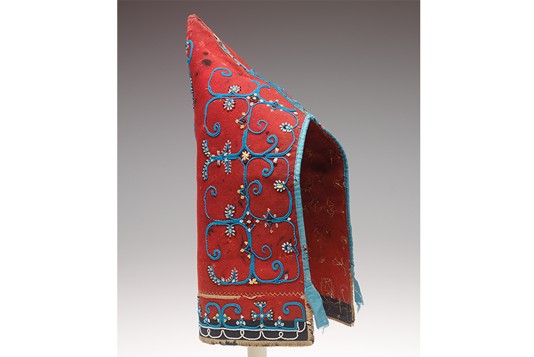 Mi'kmaq (Micmac), Native North American, Woman's hood, ca. 1775. Gift of Edward B. Goodnow P 81. RISD Museum