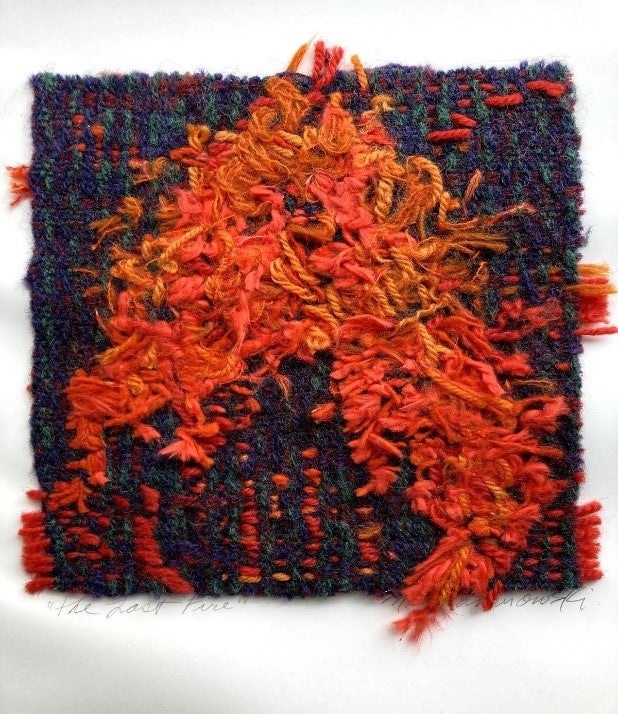 Nell Znamierowski The Last Fire 1990, Woven Yarn