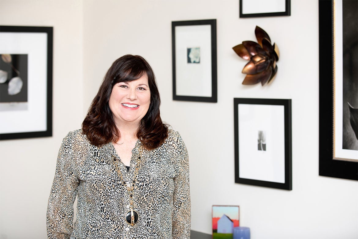 Joy Hallihan in her office