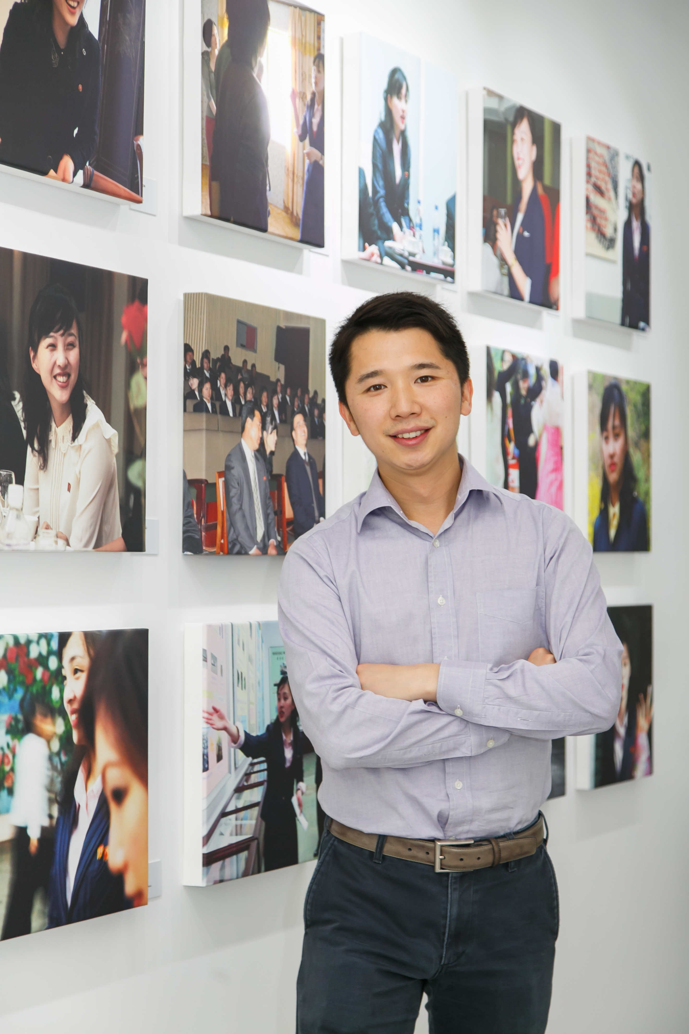 Rex Wong at a photo exhibition