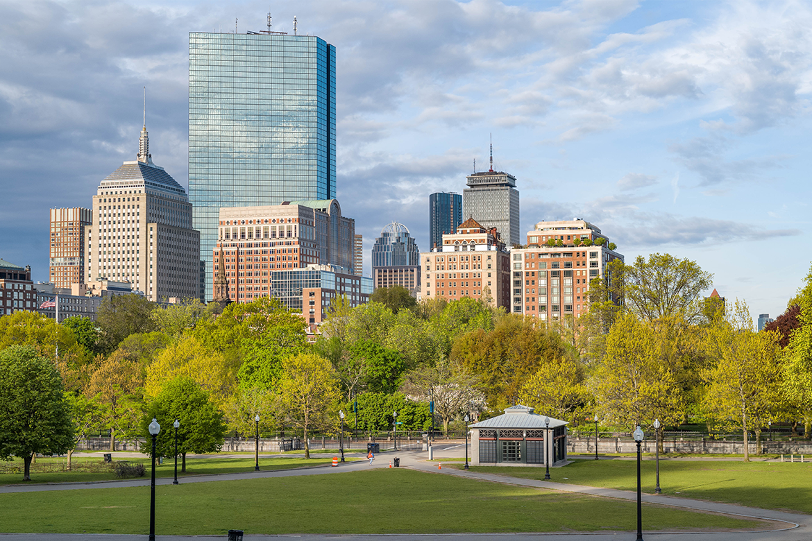 Boston Skyline from Commons