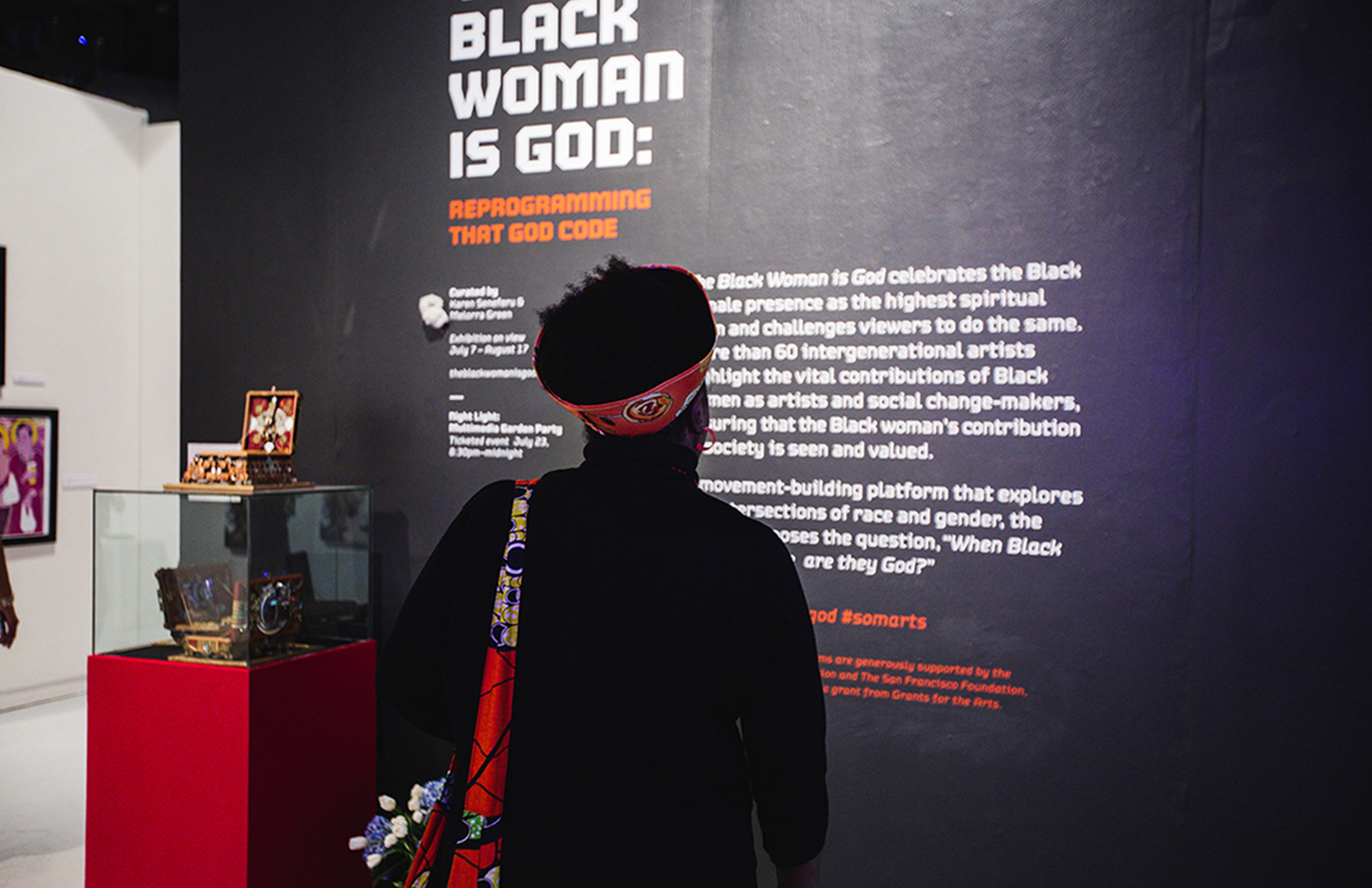 The Black Woman Is God installation courtesy of Kelly Walters MFA 15 GD