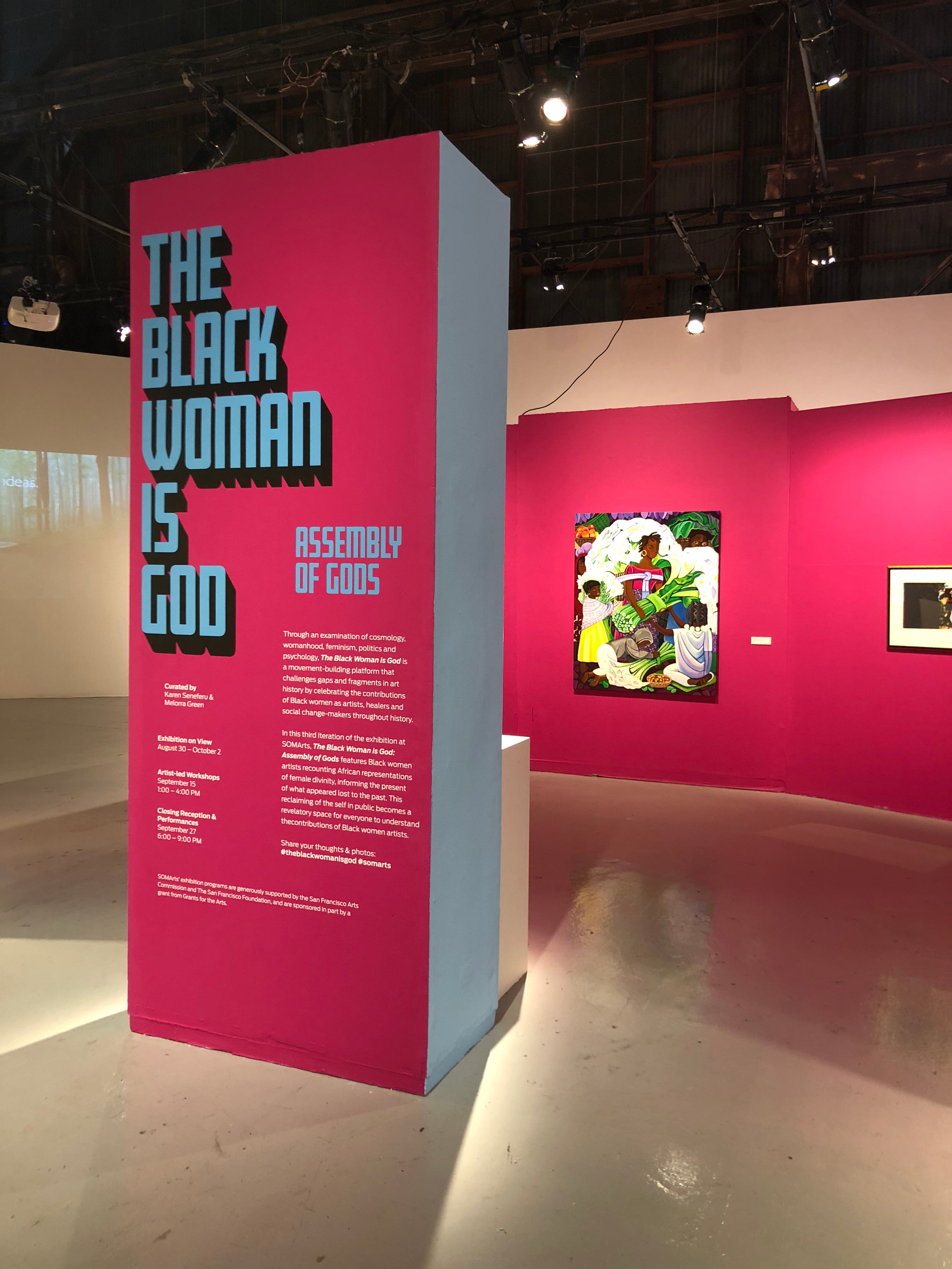 The Black Woman Is God installation courtesy of Kelly Walters MFA 15 GD