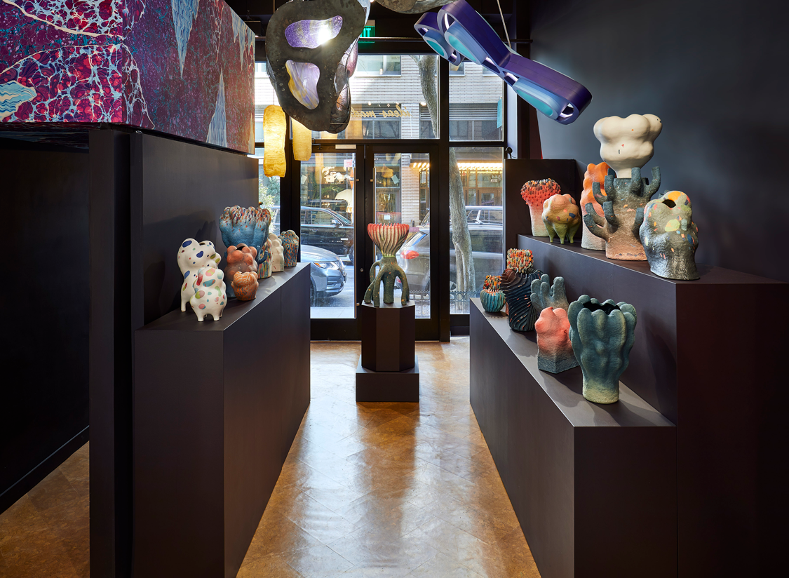 An exhibition hall of ceramic vessels