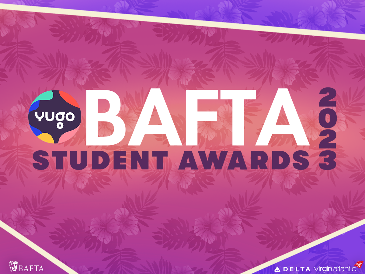 A graphic for the Yugo BAFTA Student Awards 2023