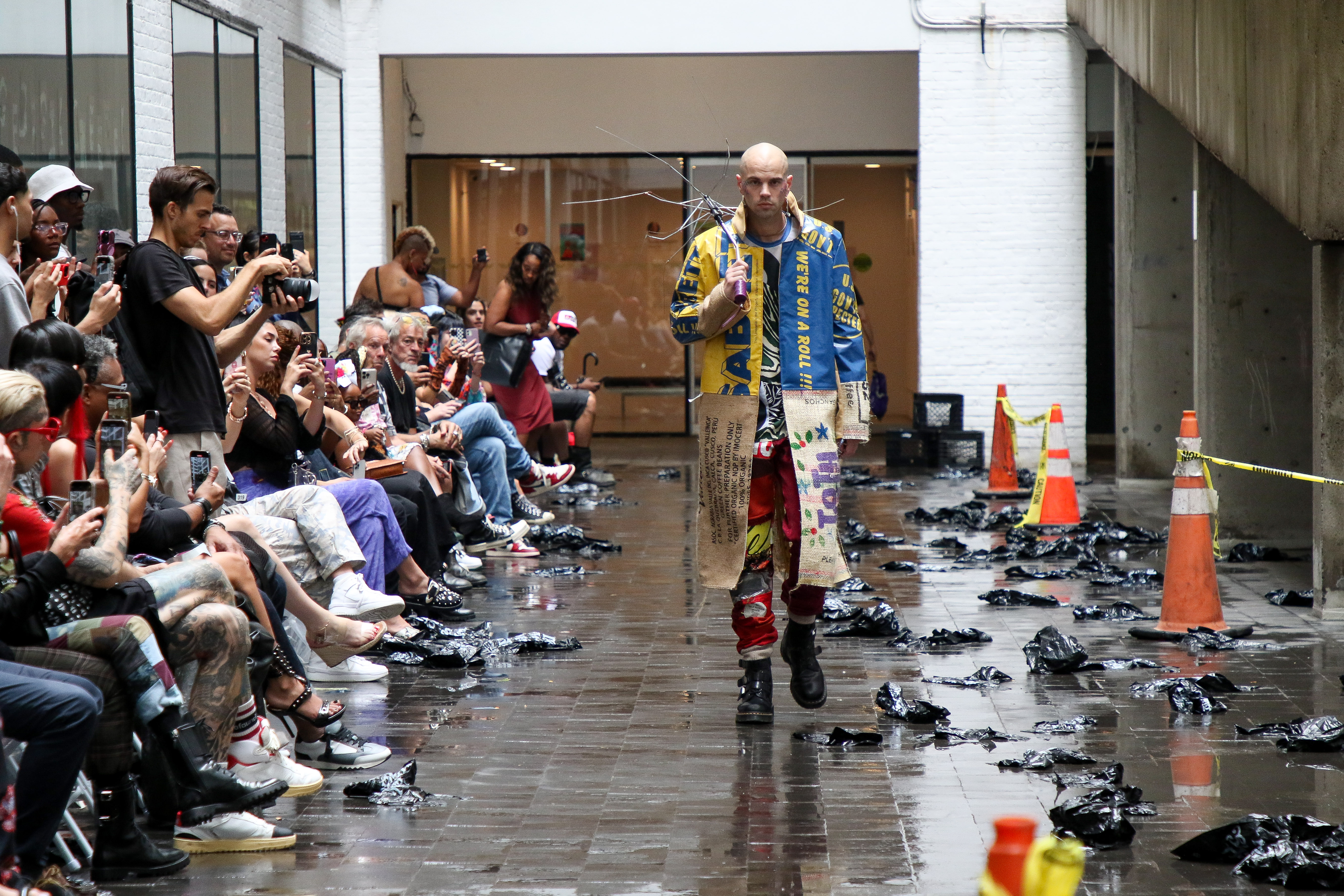 “From the Street” is a sustainable fashion collection that transforms discarded items found on the streets of New York City into ready-to-wear garments.