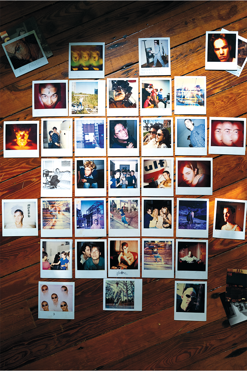 Sam Thomas’ Polaroids on the studio floor were rephotographed by Matthew Atkatz. Special thanks to Jackie Thomas and Amanda Mehan.