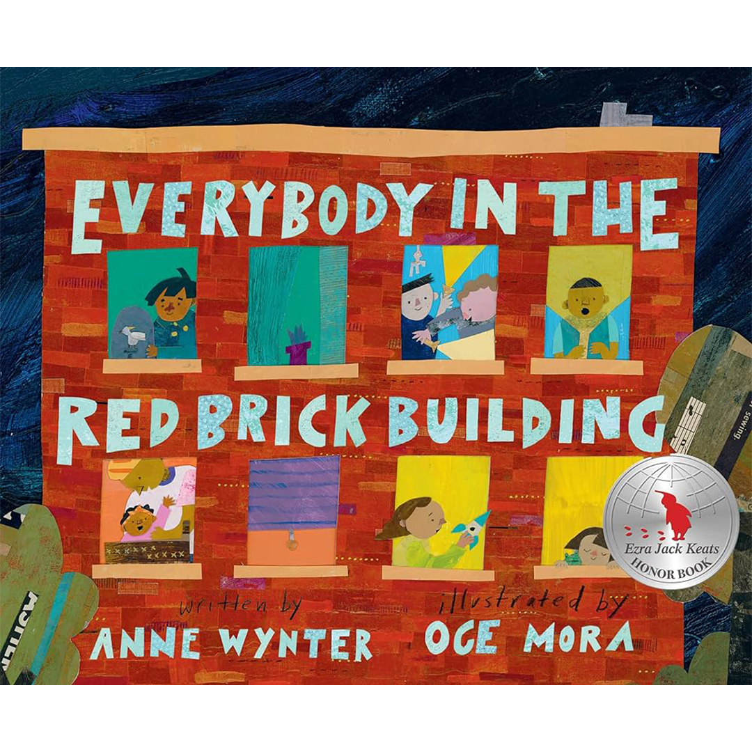 Oge Mora, cover, Everybody in the Red Brick Building