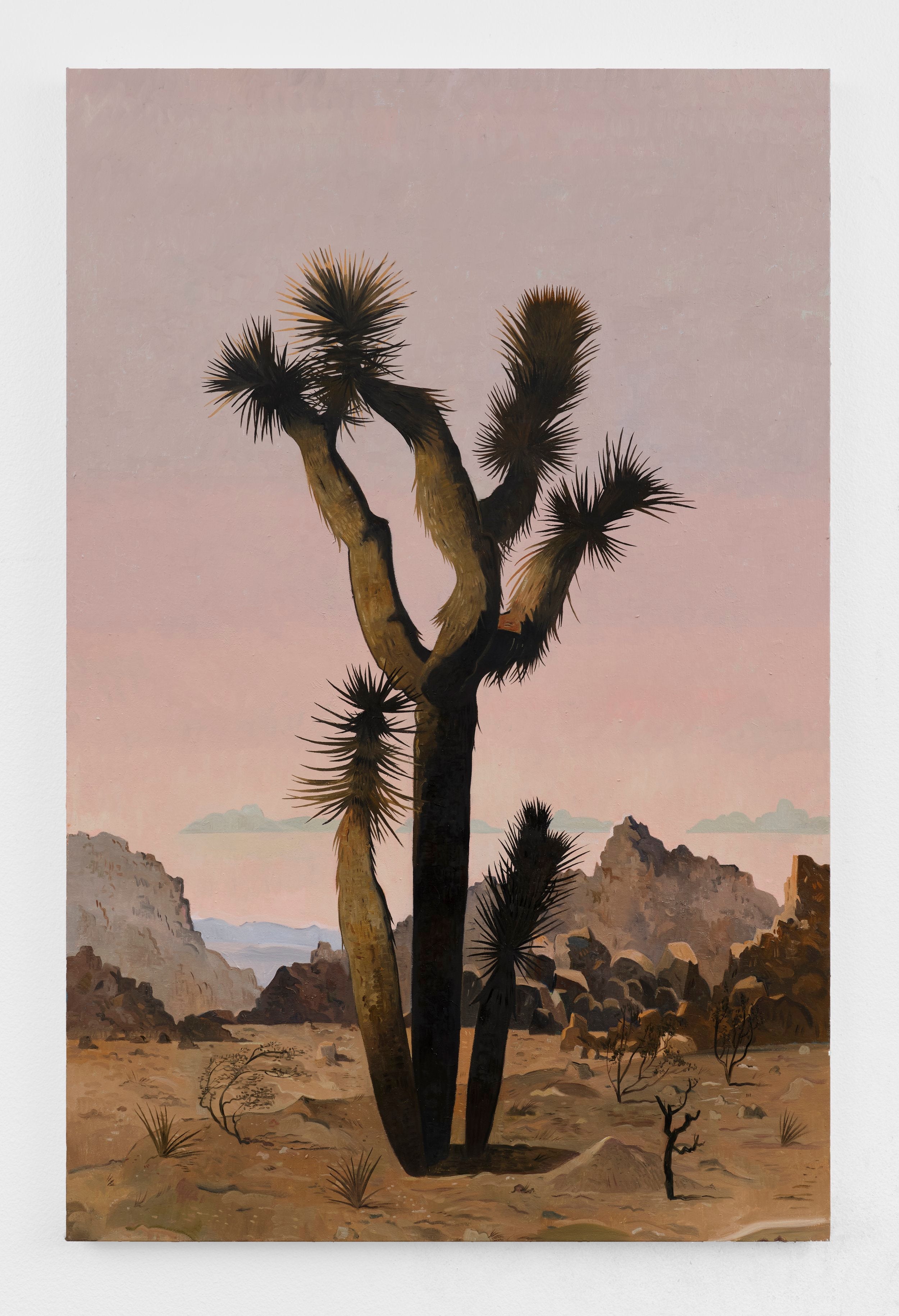  Maze Loop to Morongo Basin, 2024, oil on canvas, 60h x 39w inches