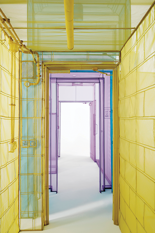 Hubs series, 2015–2016, polyester fabric and stainless steel. ©Do Ho Suh. Courtesy of the artist and Victoria Miro, London and Venice. Photo by Jeon Taeg Su