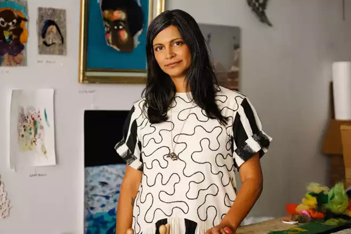 Portrait of Melissa Joseph in her studio, 2024. Photo by Ryan Lowry for Artsy.