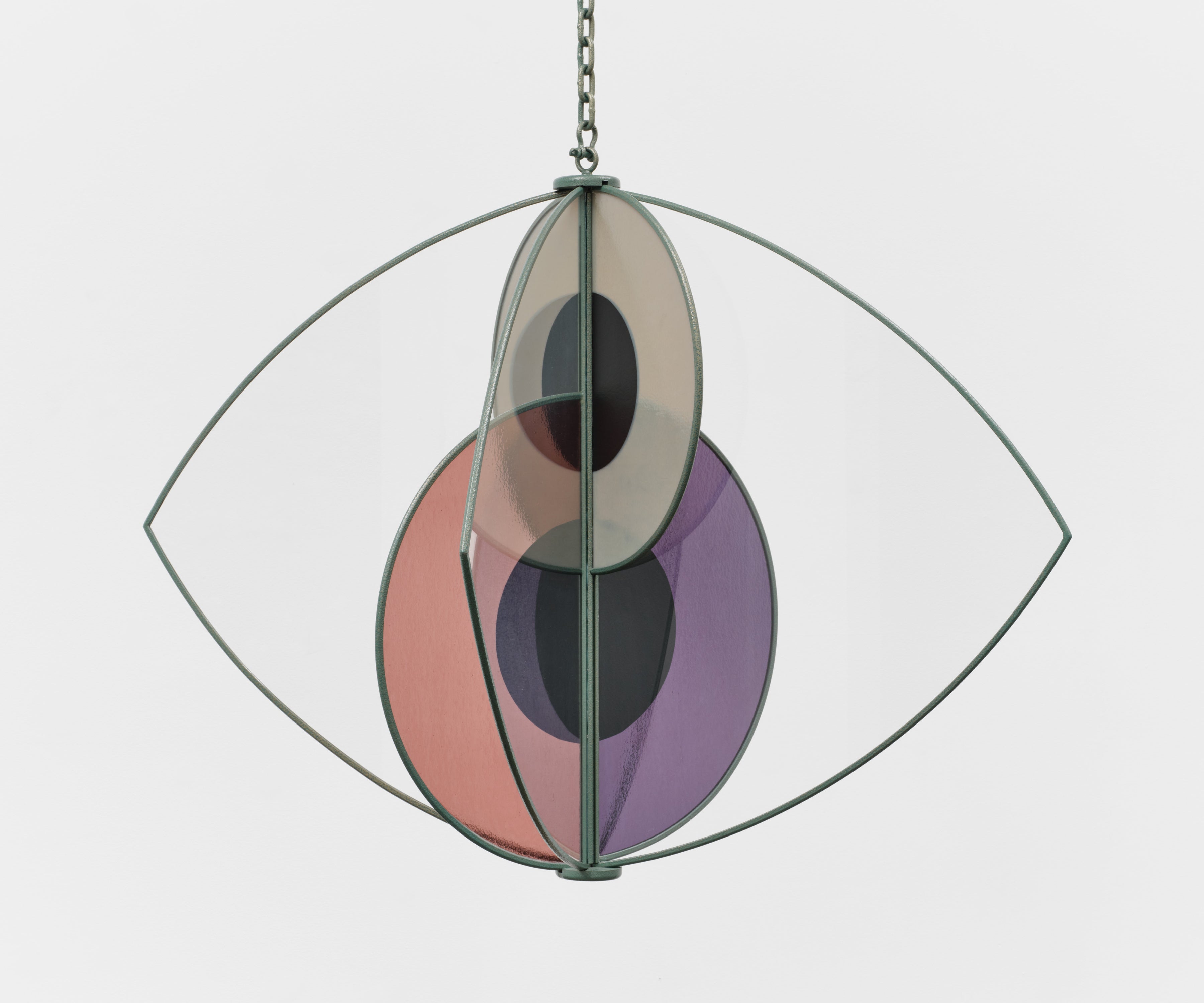 Anne Libby, Organelle (gPP), 2024, powder coated steel, patinated aluminum, enamel