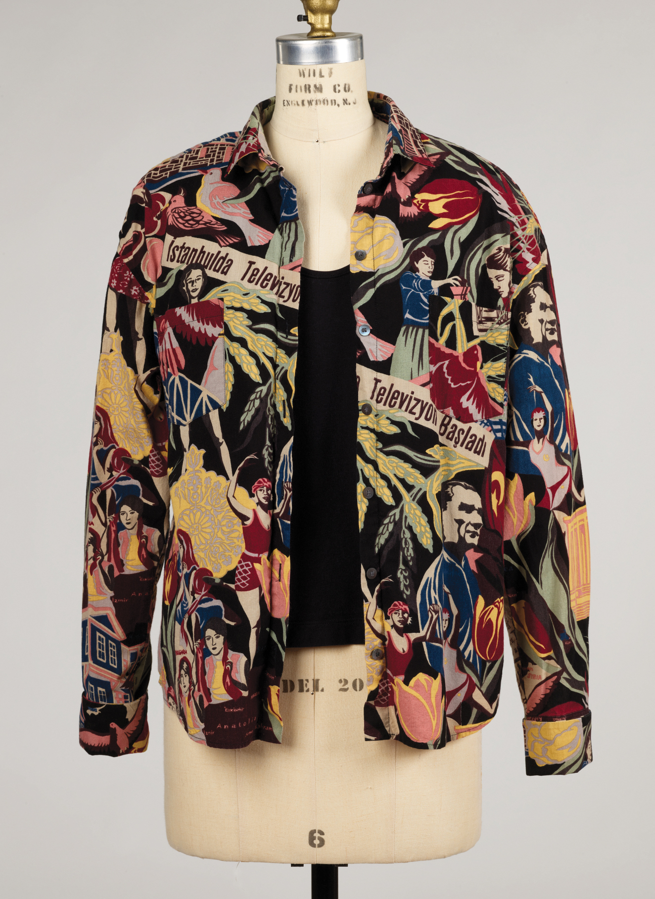 Hussein Chalayan, Shirt with Turkish Revolution Print, ca. 2002.
