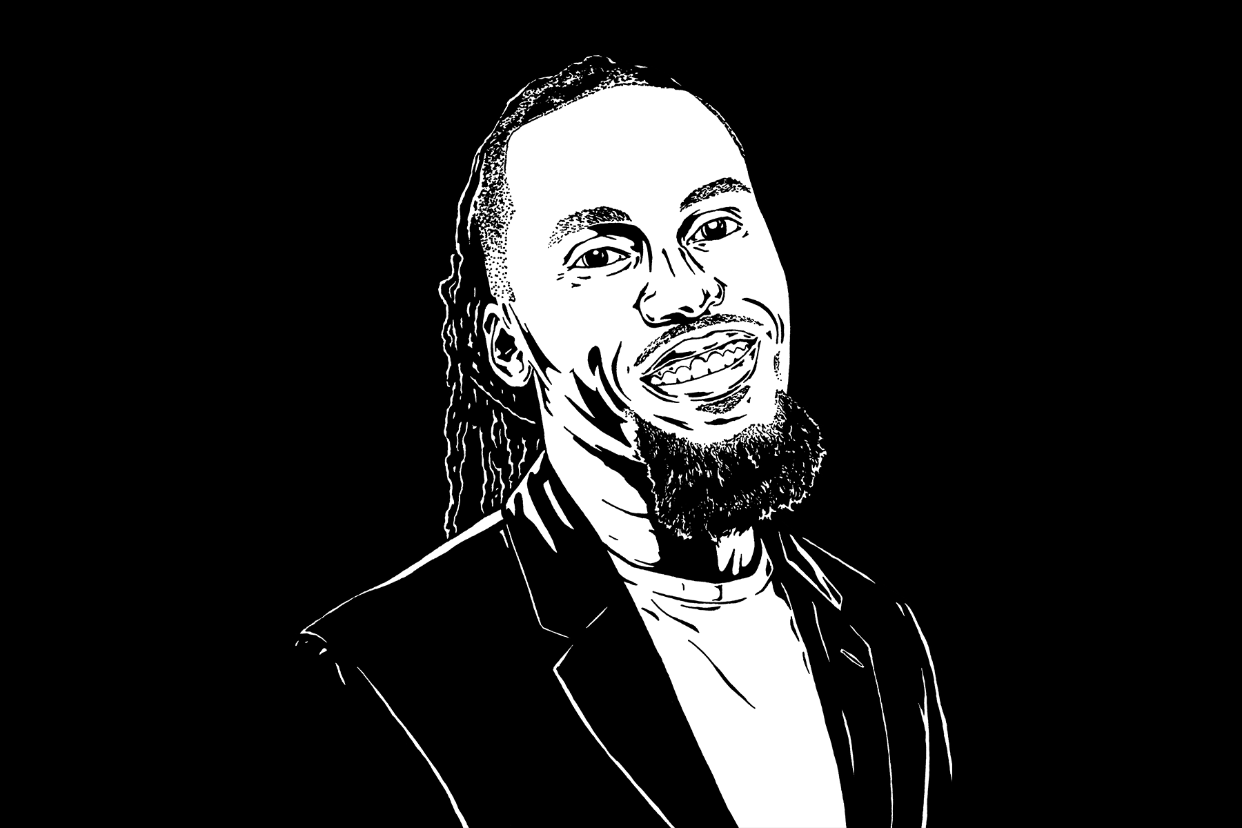Vincent Brathwaite Illustrated Portrait