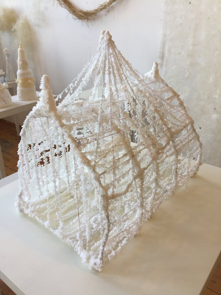 Esther Solondz, super-saturated salt sculpture