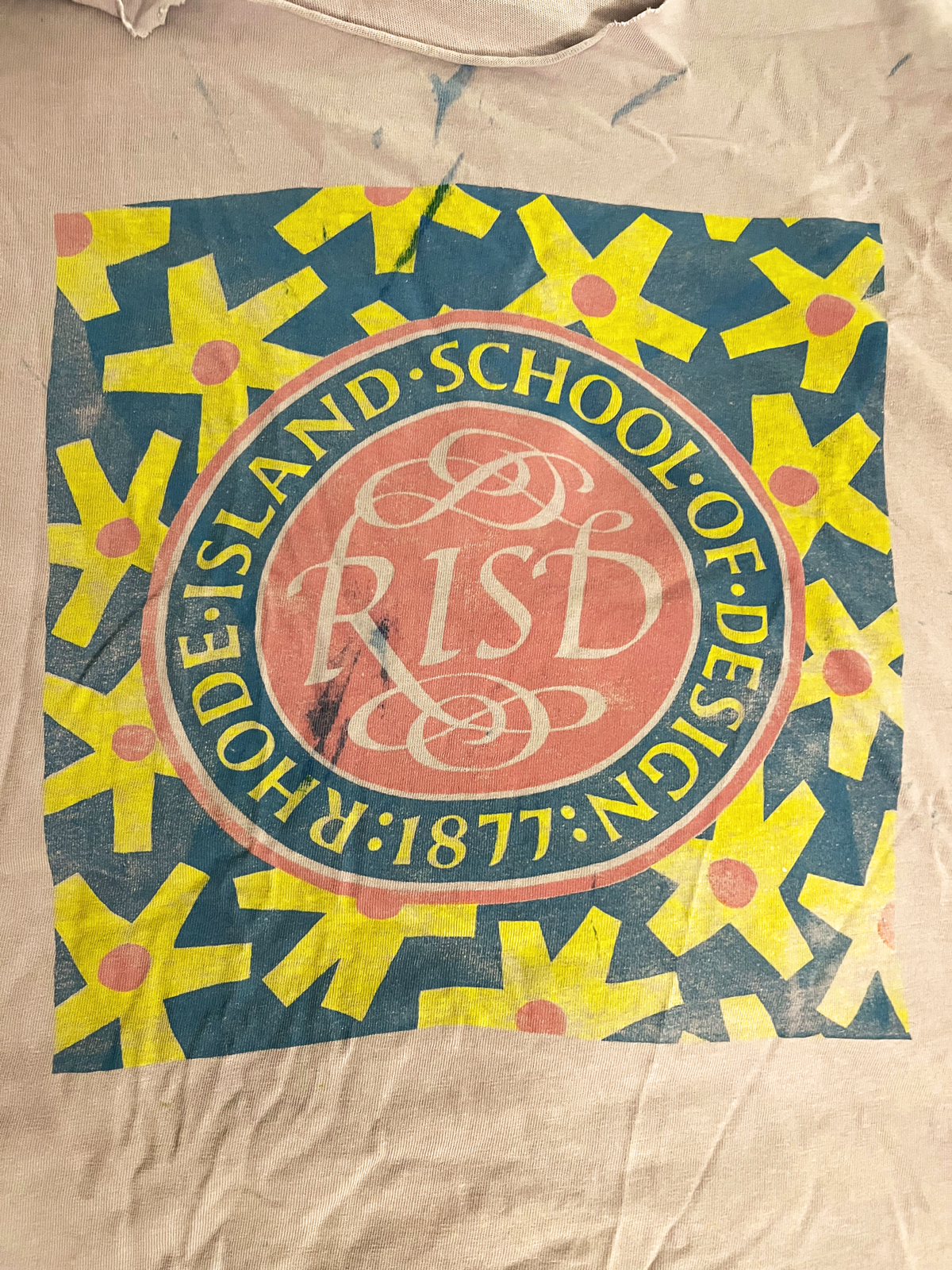 Vintage printed RISD T Shirt circa early 1990s.