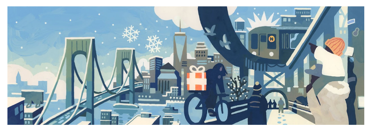 Holiday Train Show Mural