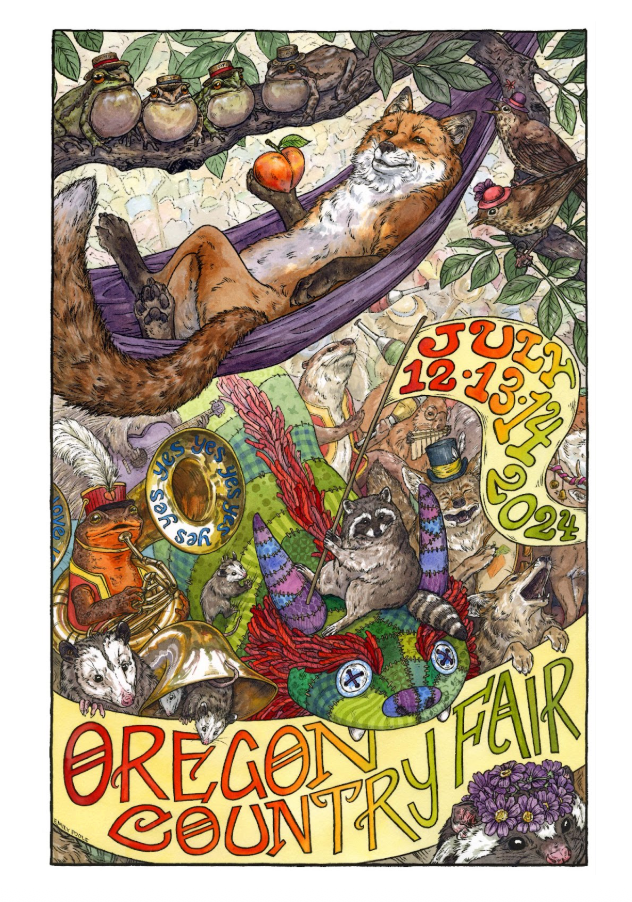 2024 Oregon Country Fair Event Poster (2024)