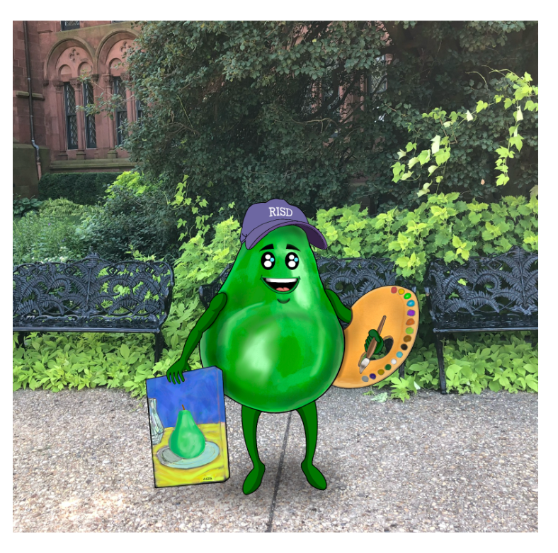 Pear Artist at the Smithsonian Castle Gardens