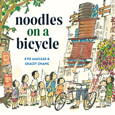Noodles on a bicycle illustrated cover