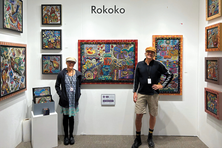 Mitch Alamag (Gantz) BArch 84 and A.me Alamag (Alter) 85 PT at Art Santa Fe, a juried international contemporary art fair, in 2023