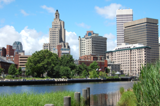 Providence skyline and river